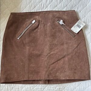 NWT - Blank NYC Brown Suede mini skirt